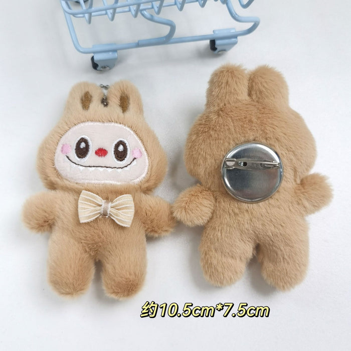 Wholesale Cute Cartoon Doll Squeaky Plush Pendant Keychain Bag Accessories Small Gift