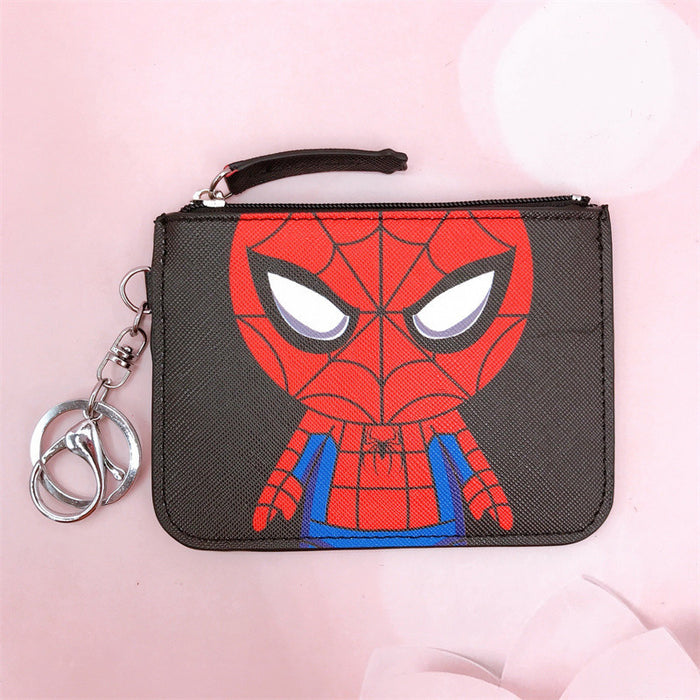 Wholesale PU Cartoon Printing with Key Ring Coin Card Holder JDC-WT-YaLL014