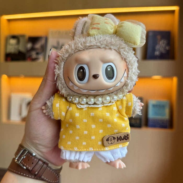 Wholesale Doll Clothes Pearl Necklace Overalls Mini Skirt Doll Clothes