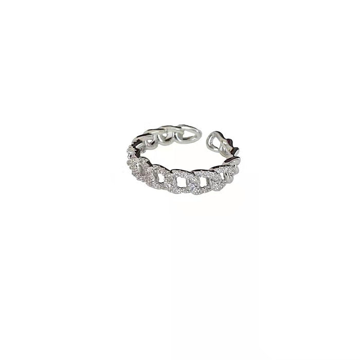 Wholesale New trendy geometric ring with simple and adjustable opening