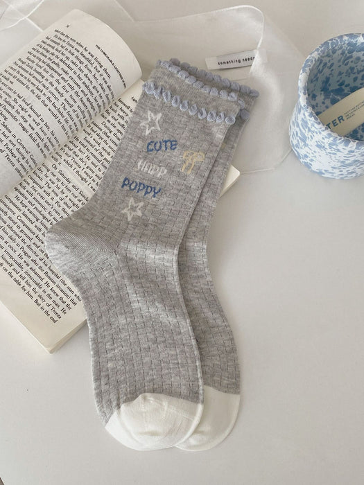 Wholesale Cute cartoon socks with mesh, breathable, sweat absorbing, boneless cotton socks