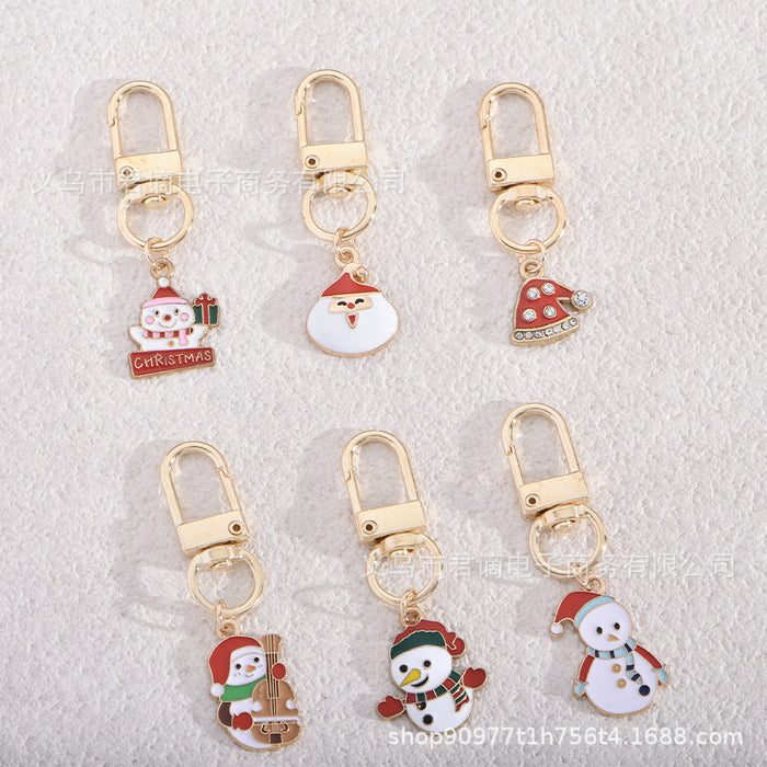 Wholesale Christmas Keychain, Cute Cartos Tree Key Pendants, New Year Gifts, Bag Accessories