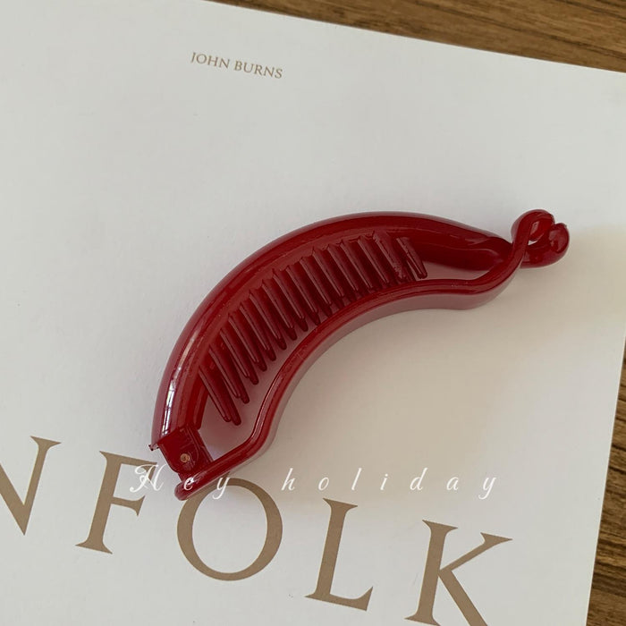 Wholesale Minimalist temperament, twisted hair clip, hair clip at the back of the head, ponytail buckle, high-end one line grab clip hair accessory