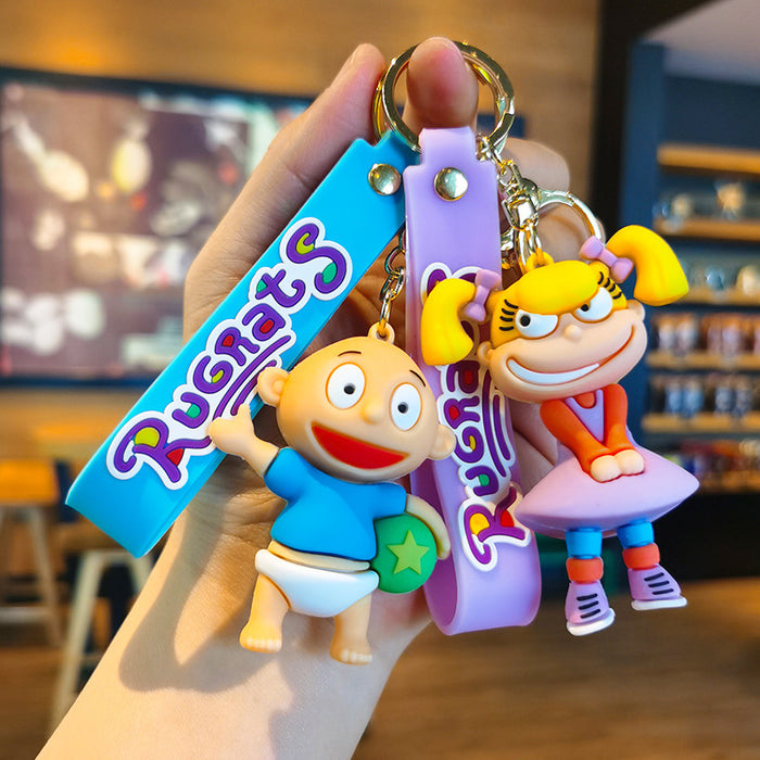 Wholesale Cartoon Doll 3D Rubber Keychain JDC-KC-Tingm072