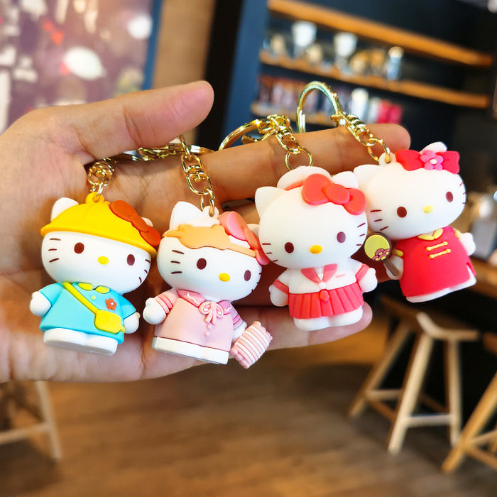 Wholesale Cartoon Doll Silicone Keychain JDC-KC-Tingm235