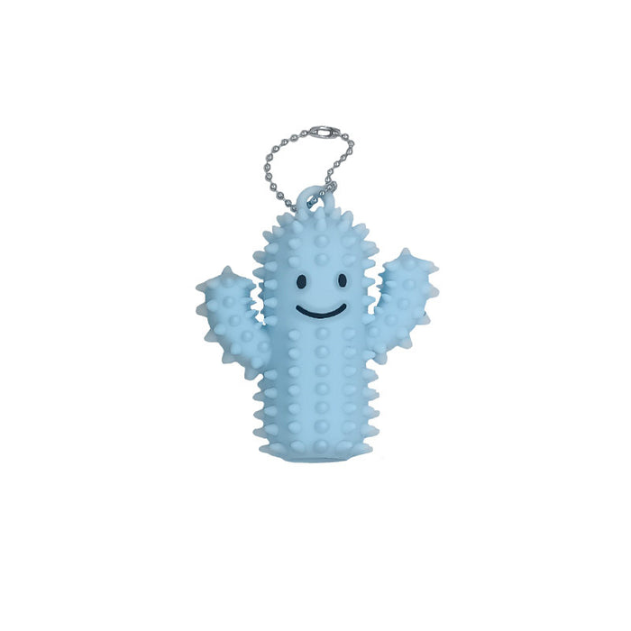Wholesale New silicone cactus decompression keychain keychain