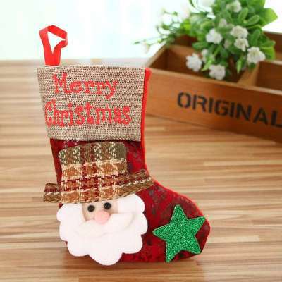 Wholesale Christmas decorations holiday children' s gifts Christmas tree decoration pendants small imitation leather