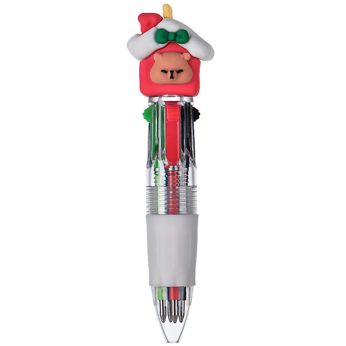 Wholesale Four-color ballpoint pen cute cartoon multi-color pen