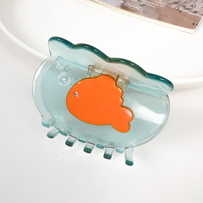 Wholesale Stylish Acetate Hair Grip Clips with Fish Pattern Cute Hairpin