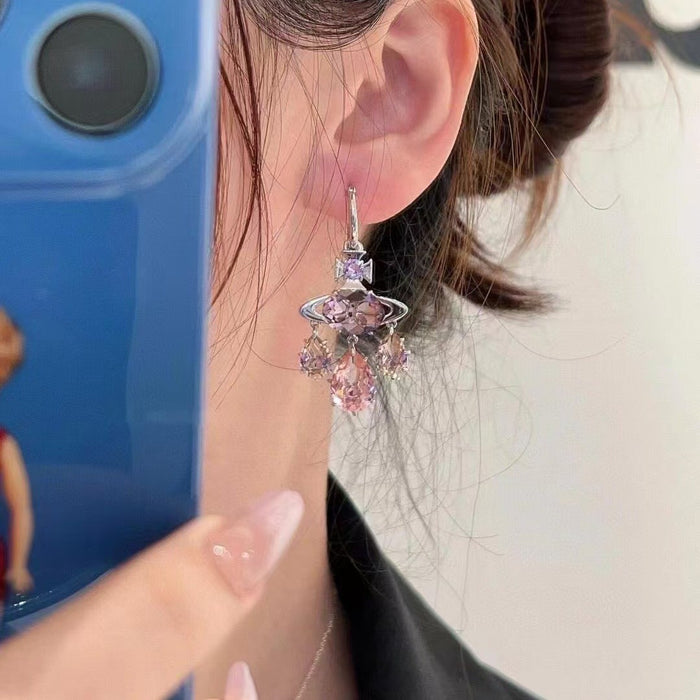 Wholesale Dreamcatcher Earrings for Women Colorful Sparkling Zircon Earrings