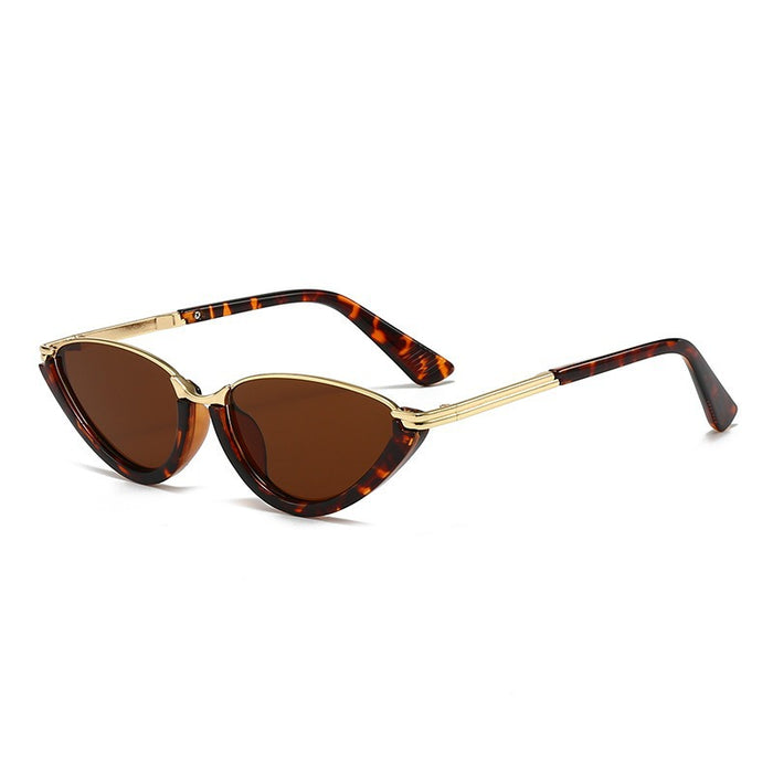 Wholesale Retro Cat Eye Semi-Rim Sunglasses