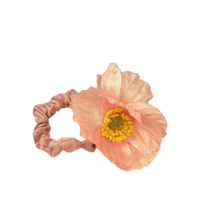 Wholesale Advanced Sense Simulation Dry hair Rope Rubber Tendon Ball Hair Accessories Hair Rope for Women