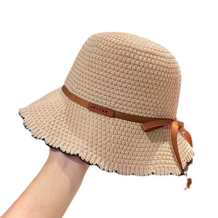 Wholesale Hat Women's Summer New Sunscreen Sun Hat Fisherman Hat Bow Sun Hat