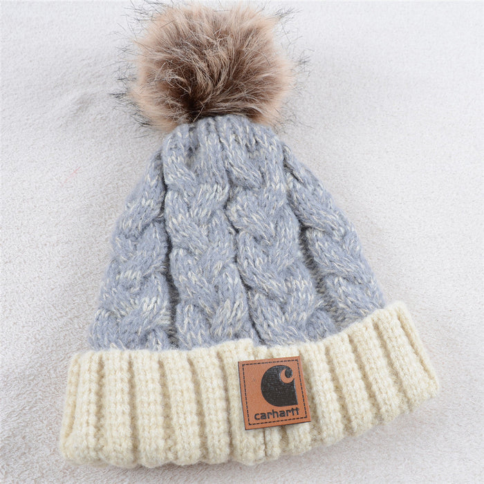 Wholesale Hat Acrylic Thermal Mixed Color Thread Twist Thermal Knitted Hat (F) JDC-FH-KuT014