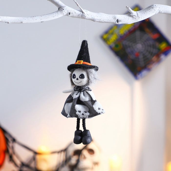 Wholesale  Decorations Ghost Festival Pumpkin Ghost Witch Doll Party Doll Pendant Pendant