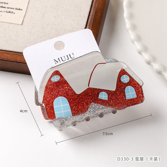 Wholesale Christmas Acrylic Grab Clip Versatile Shark Clip