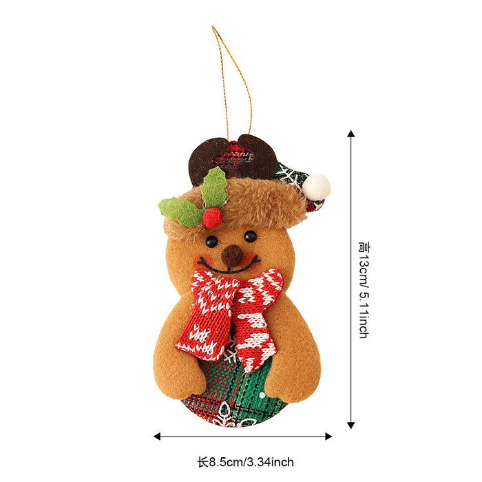 Wholesale Christmas tree decoration pendants mini Christmas tree five-pointed star ornaments party atmosphere window display