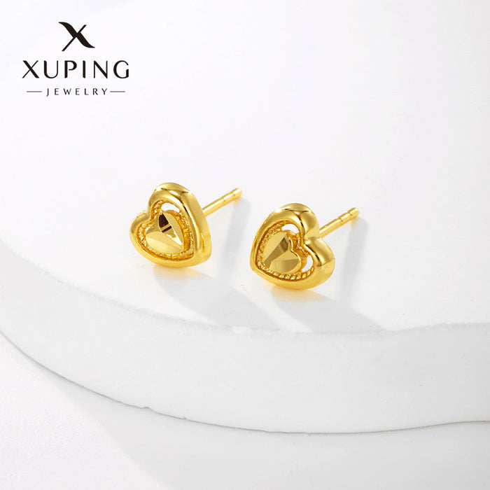 Wholesale Alloy Flower Simple and Compact Mini High-end Fashionable Earrings JDC-ES-XP005