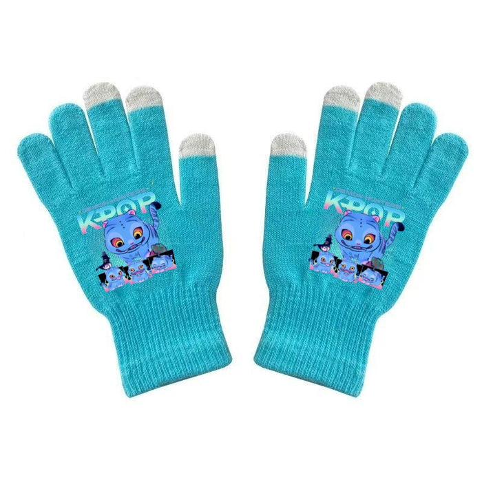 Wholesale Warm Touchscreen Gloves Printed Knitted Gloves