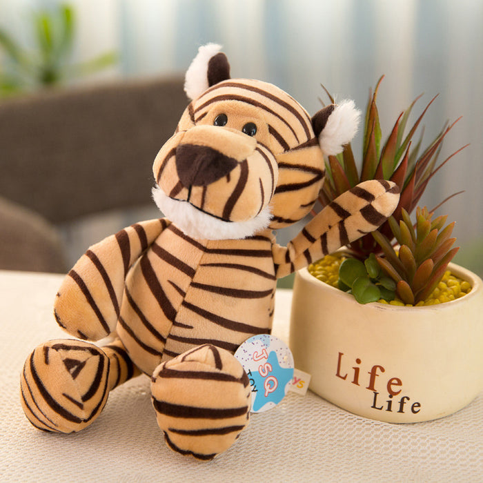 Wholesale Forest Animal Doll Giraffe Lion Monkey Dog Tiger Gift Birthday Plush Toy