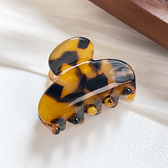 Wholesale Acetate Hair Claw Clip French Vintage Floral Pattern Stylish Side Bang Clips