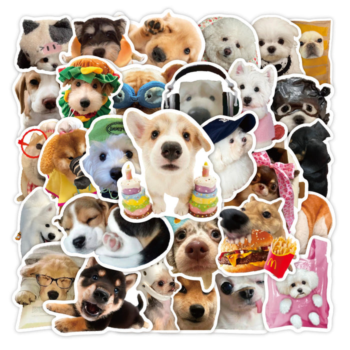 Wholesale 50pcs Puppy Stickers  Creative Decorations