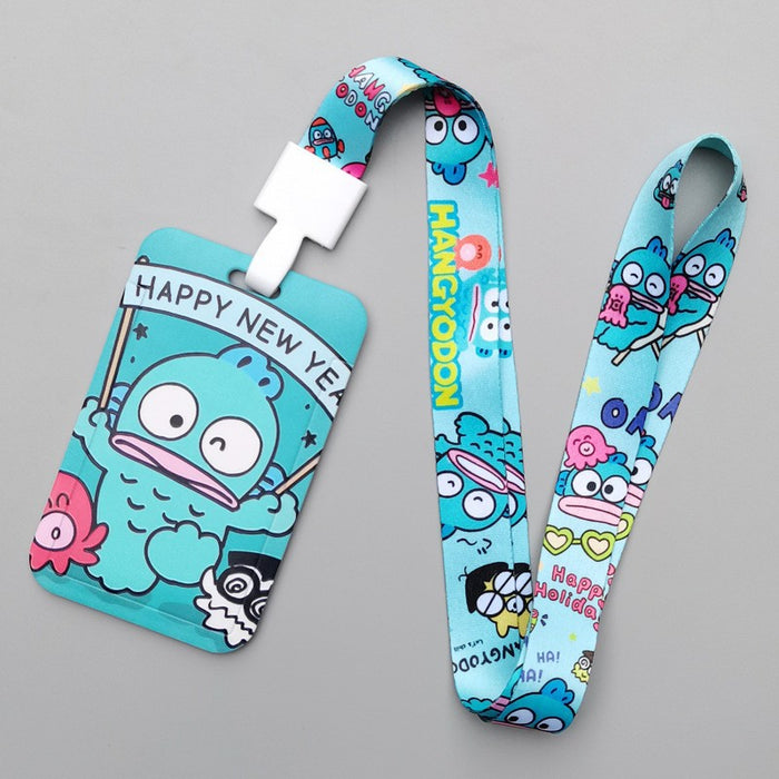 Wholesale Trendy Plastic Cartoon Card Holder With Lanyard Student ID Badge Gift