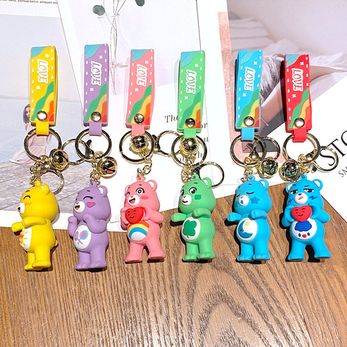 Wholesale Drip Glue Cartoon Doll Keychain JDC-KC-Gongz052