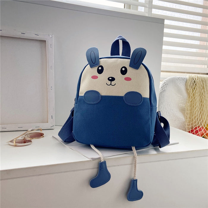 Wholesale Children's backpack, boys' canvas backpack, cartoon cute girls' backpack, baby kindergarten backpack