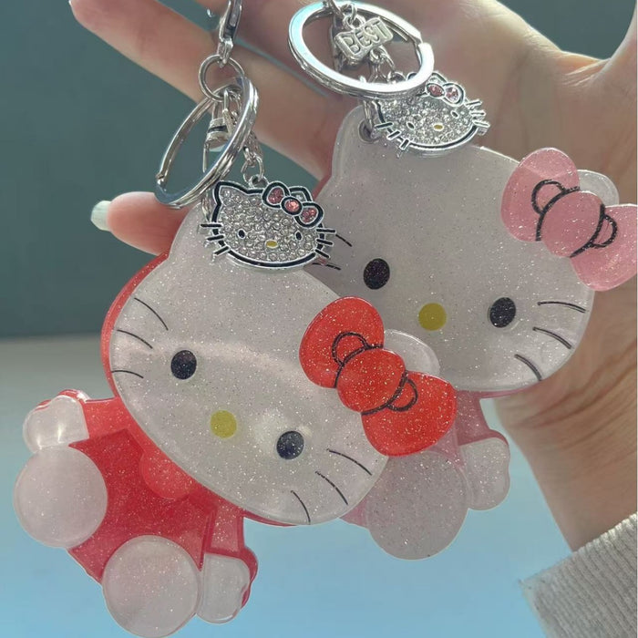 Wholesale Cute Cartoon Cat Mirror Keychain