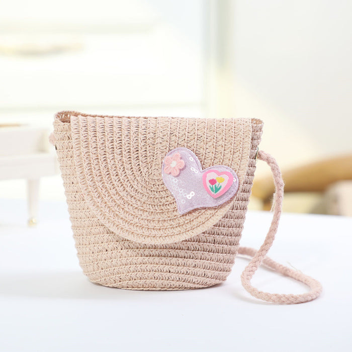 Wholesale New Flip Style Mini Bag Fashionable Children's Woven Bag Cartoon Cute Single Shoulder Crossbody Bag JDC-SD-GJ001