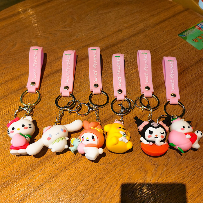 Wholesale Cartoon Doll Silicone Keychain JDC-KC-Tingm223