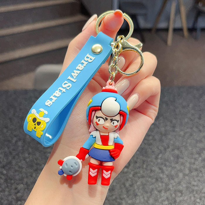 Wholesale bucket key chain cartoon doll car key chain