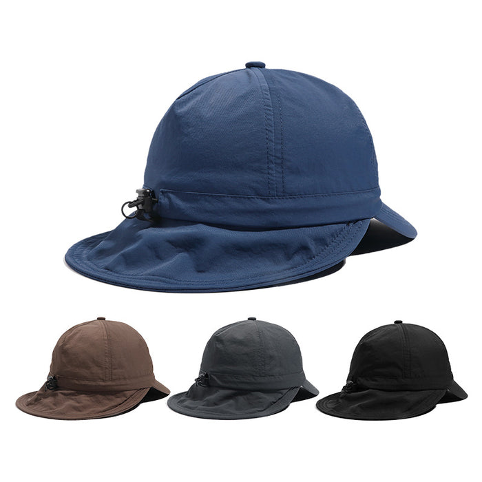 Wholesale Sunshade double brimmed duckbill cap with buckle for hiking and outdoor baseball cap
