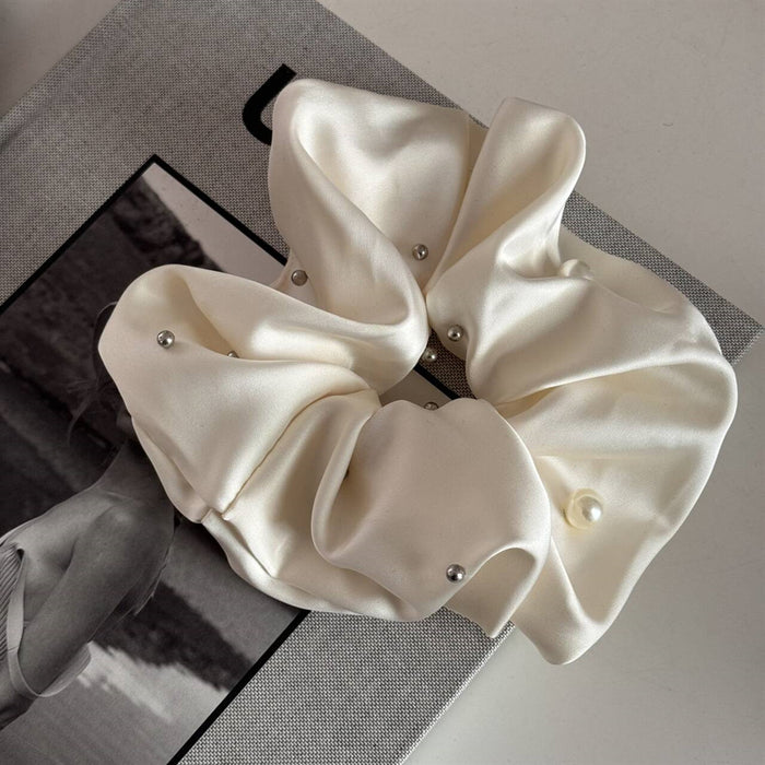 Wholesale pearl rivet pig large hair head rope women's sensitive ball head hair rope