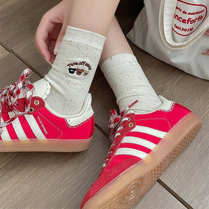 Wholesale Boneless socks, children's mid tube socks, spring and autumn styles, pure cotton