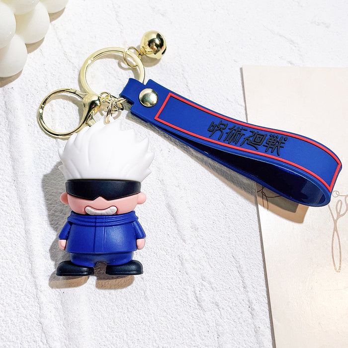 Wholesale  Anime Doll Peripheral Silicone Keychain Pendant