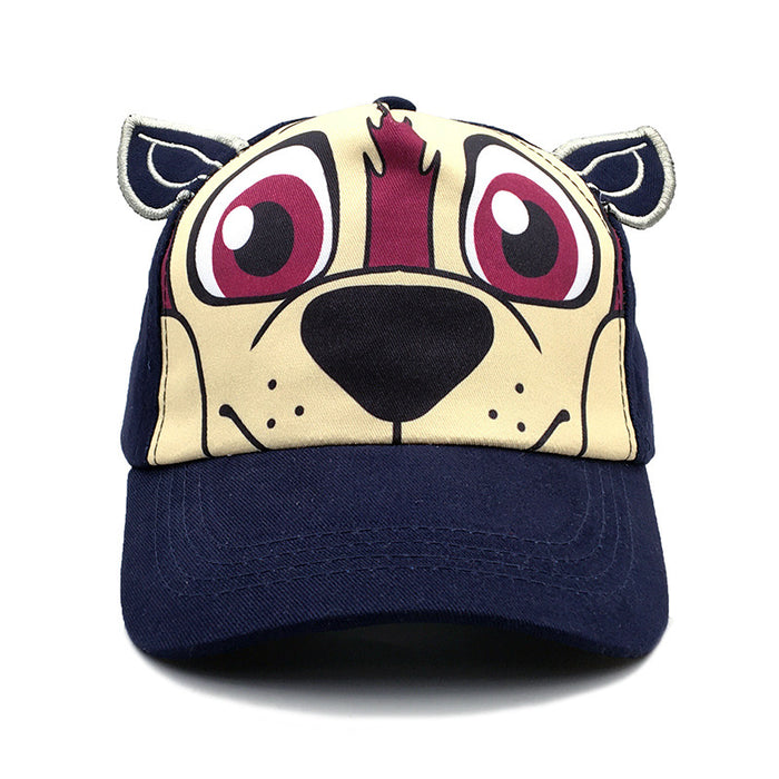 Wholesale Children' s Spring/ Summer Sunshade Cartoon Baseball Cap with Cute 3D Dog
