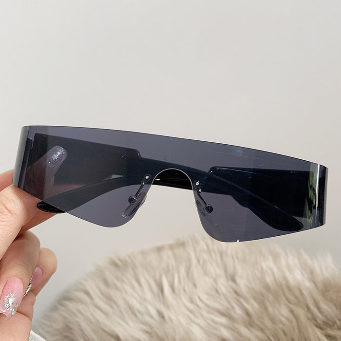 Wholesale future technology sense one-piece sunglasses special-shaped sunglasses men and women sunglasses