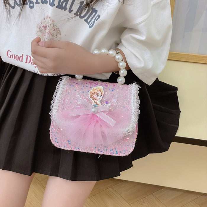 Wholesale Children's bag, fashionable lace pearl handbag