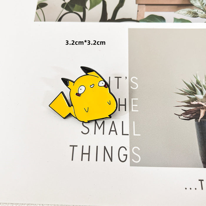 Wholesale Alloy brooch cute anime badge cartoon couple backpack decoration pin accessories