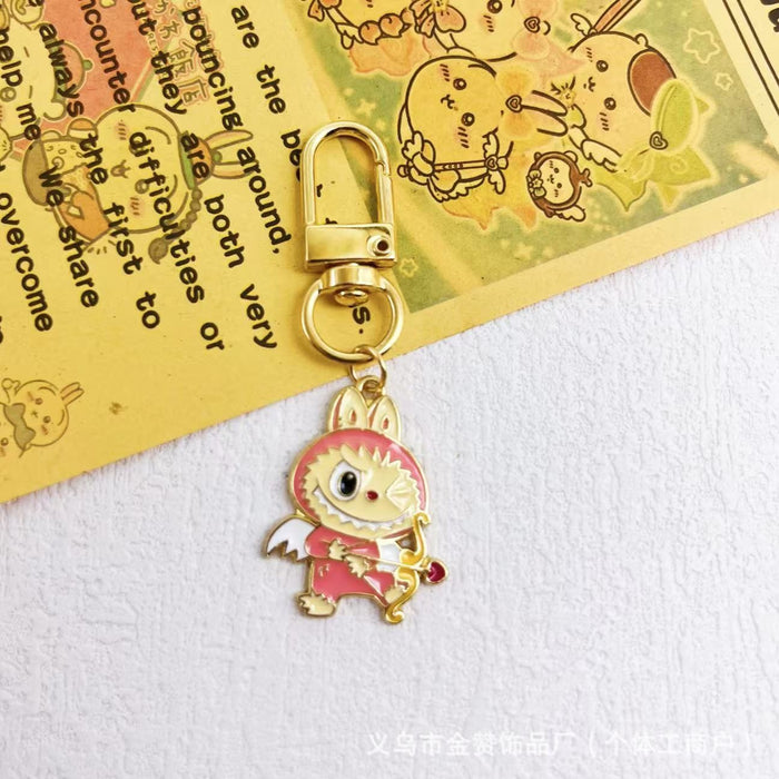 Wholesale Cartoon Couple Keychain Pendant Alloy Fashion Toy Bag Ornament Doll Cute Gift