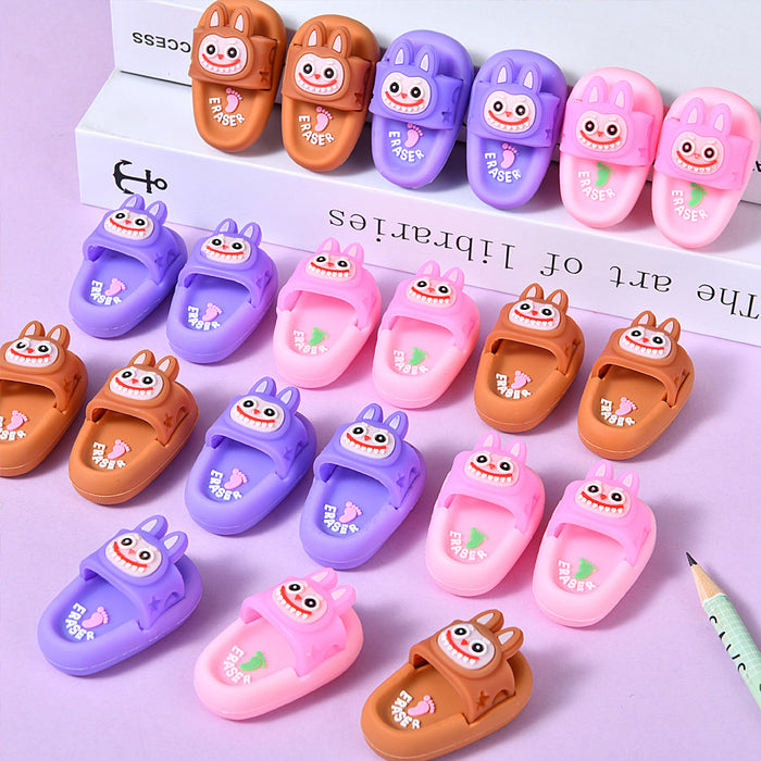 Wholesale Creative slipper shape eraser kindergarten boys and girls primary school students cute clean debris