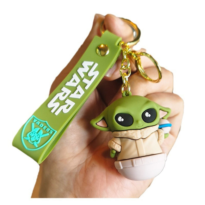 Wholesale Cartoon Silicone Doll Keychain JDC-KC-Tingm306