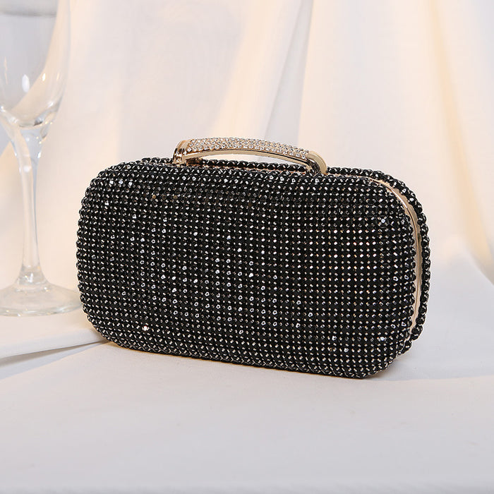 Wholesale New Diamond Studded Dinner Bag Elegant Banquet Dress Handmade King Diamond Bag Shiny Hand-held Bag JDC-HB-MM007