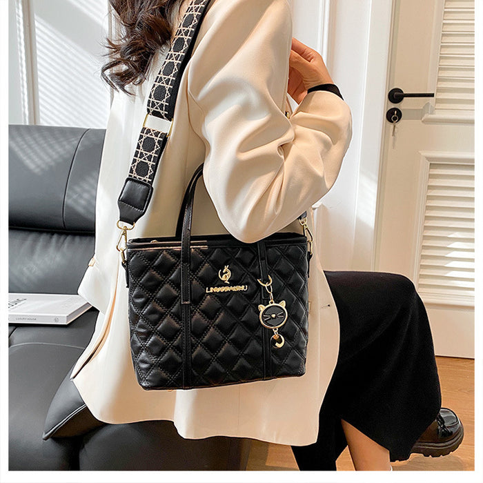 Wholesale Tote Bag Diamond Large Capacity Textured Shoulder Bag JDC-SD-CB017