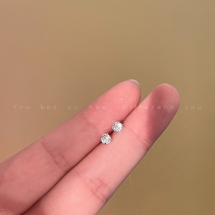 Wholesale Sterling silver needle small earrings for women, high-end, no-removal ear bone ear stick earrings