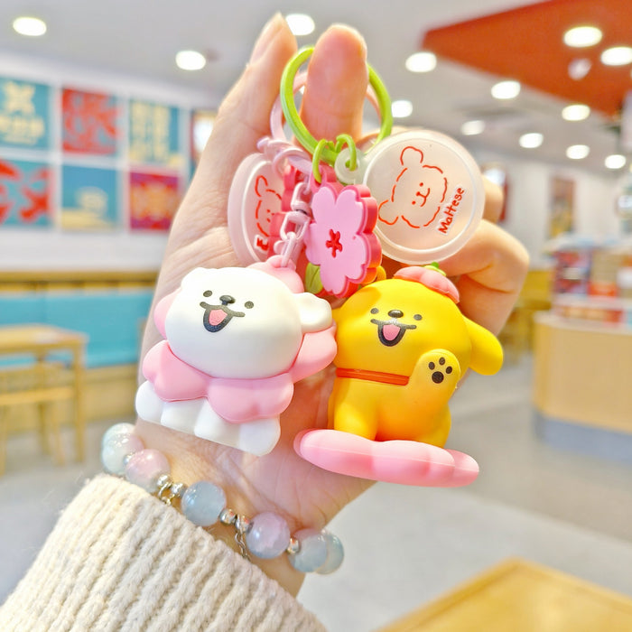 Wholesale New cute cartoon couple backpack pendant keychain accessory