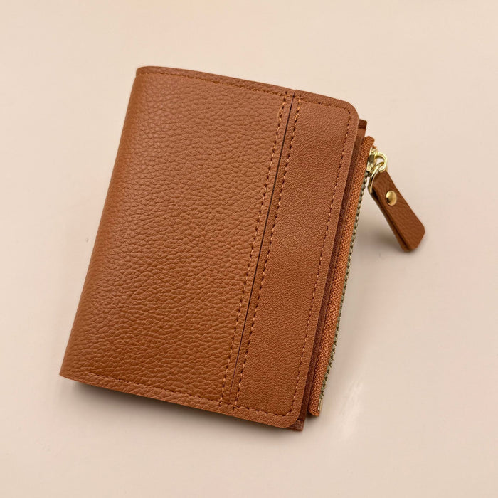 Wholesale Trendy Women' s Large PU Wallet Card Holder with Zipper Coin Purse Boutique MOQ;2
