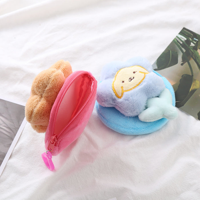 Wholesale Cute Flower Animal Coin Purse Mini Cute Circular Storage Bag Coin Purse Headphone Bag Holiday Gift JDC-WT-XG004